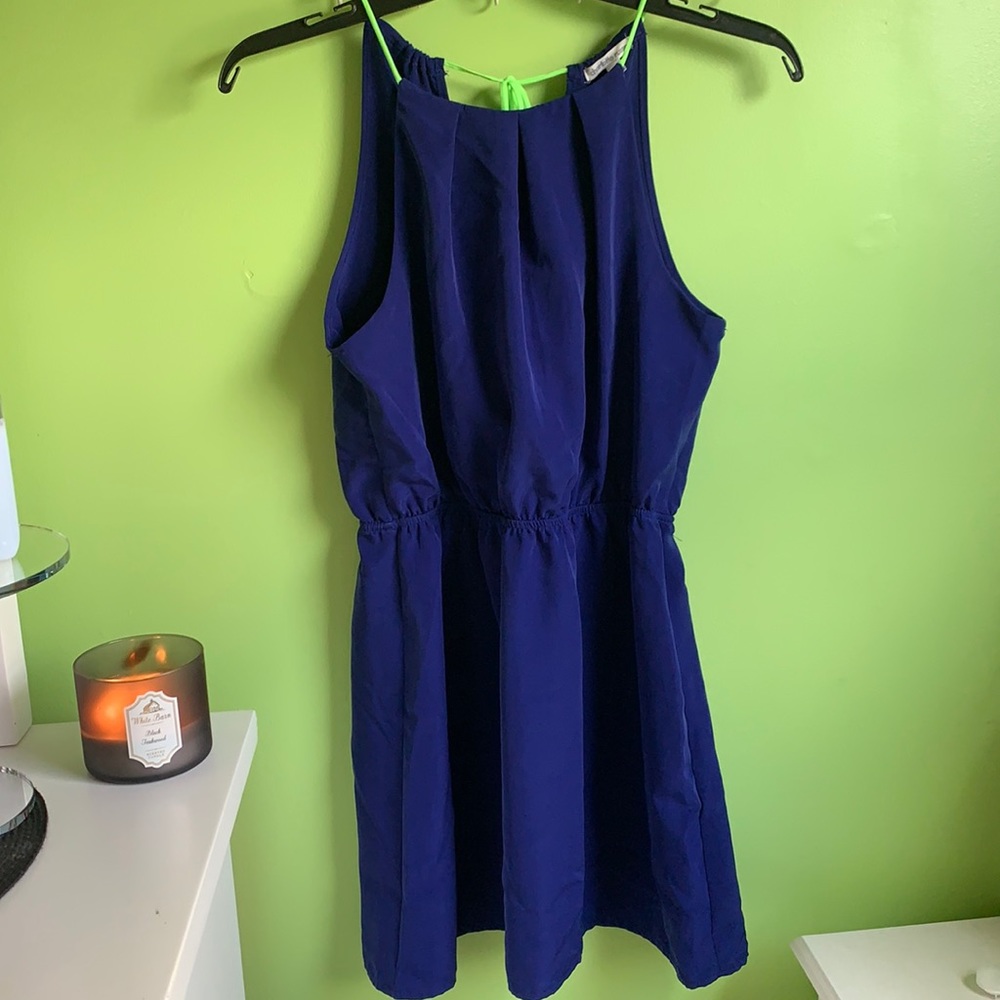 Royal blue Charlotte ruse dress